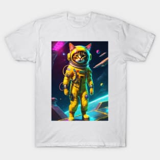 Smol Cat in Spacesuit T-Shirt